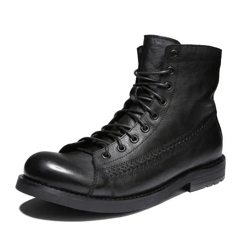 Mens retro motorcycle boots best sale