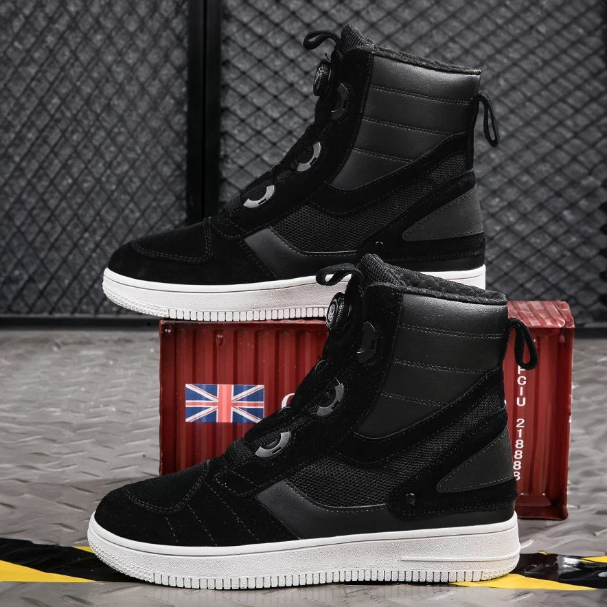 "JD" High-Top Casual Motorcycle Boots | Reinforced Protective Motorcycle Shoes