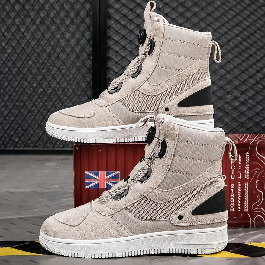 "JD" High-Top Casual Motorcycle Boots | Reinforced Protective Motorcycle Shoes